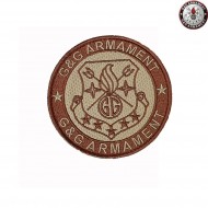 Patch Ricamata Logo Round Coyote G&g (gg-patch-2) Patch Ricamata Logo Round Coyote G&g (gg-patch-2)