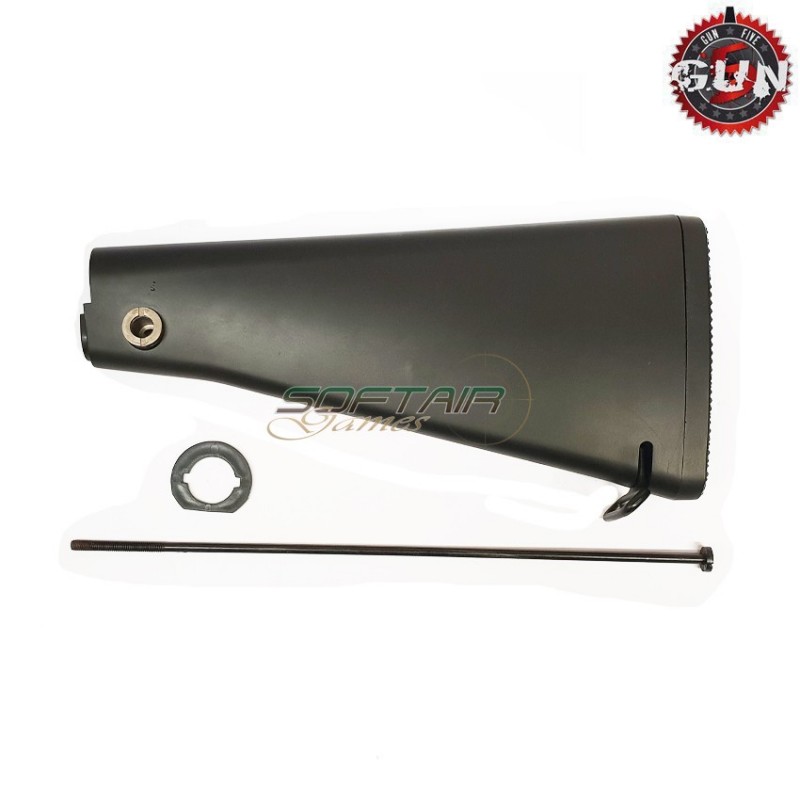 Calcio Fisso Lungo Type 2 M16 Style Black Gun Five (gf-1-bk)