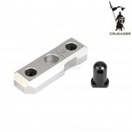 LC Bipiede Mount Cnc Silver Crusader (cr-gm010020sv)