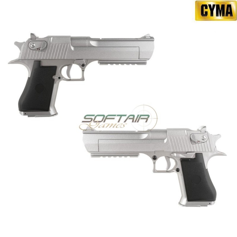 Pistola Elettrica Desert Eagle Aep Silver Cyma (cm-017613)