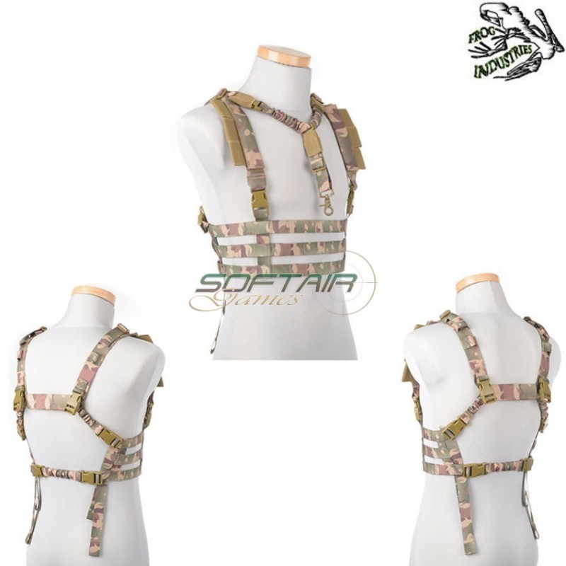 Dynamic Chest Rig Tactical Vest Multicamo Frog Industries® (fi-013409-mc)