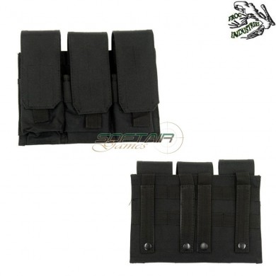 Tasca Tripla Porta Caricatori M4/ak Black Frog Industries® (fi-000434-bk)