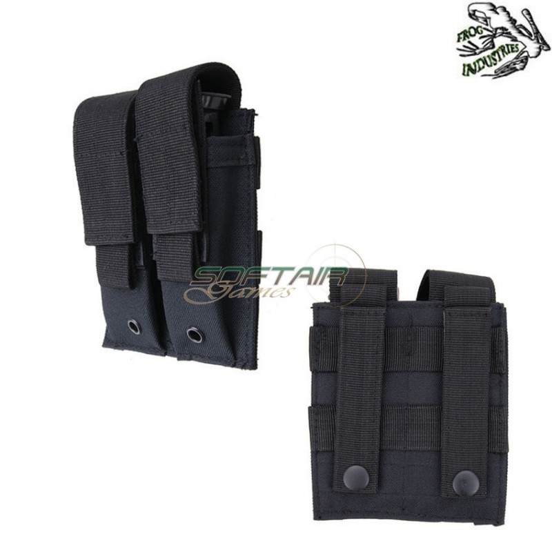 Double Pistol Magazine Pouch Black Frog Industries® (fi-001406-bk)