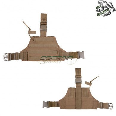 Tactical Molle Pannello Cosciale Coyote Frog Industries® (fi-009688-tan)