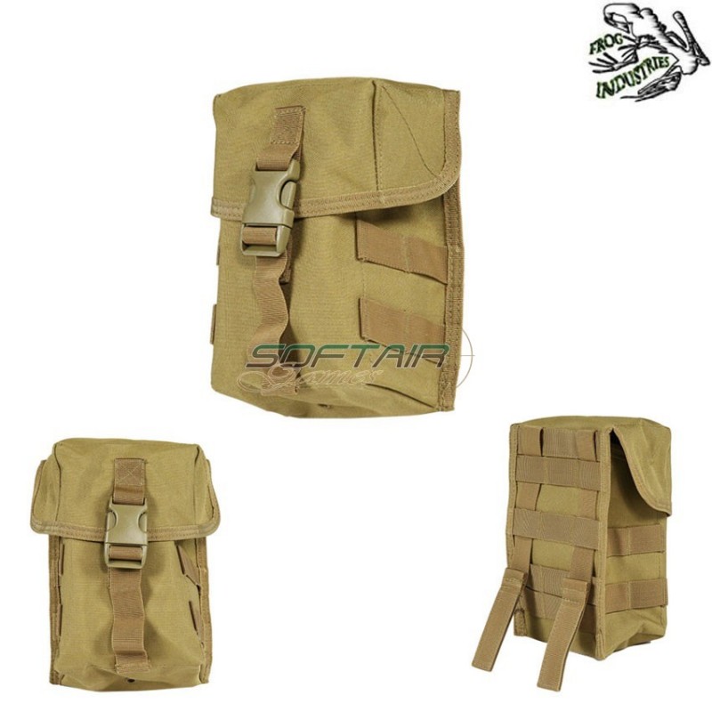 Tasca Large Cargo Utility C/clip Tan Frog Industries® (fi-018395-tan)
