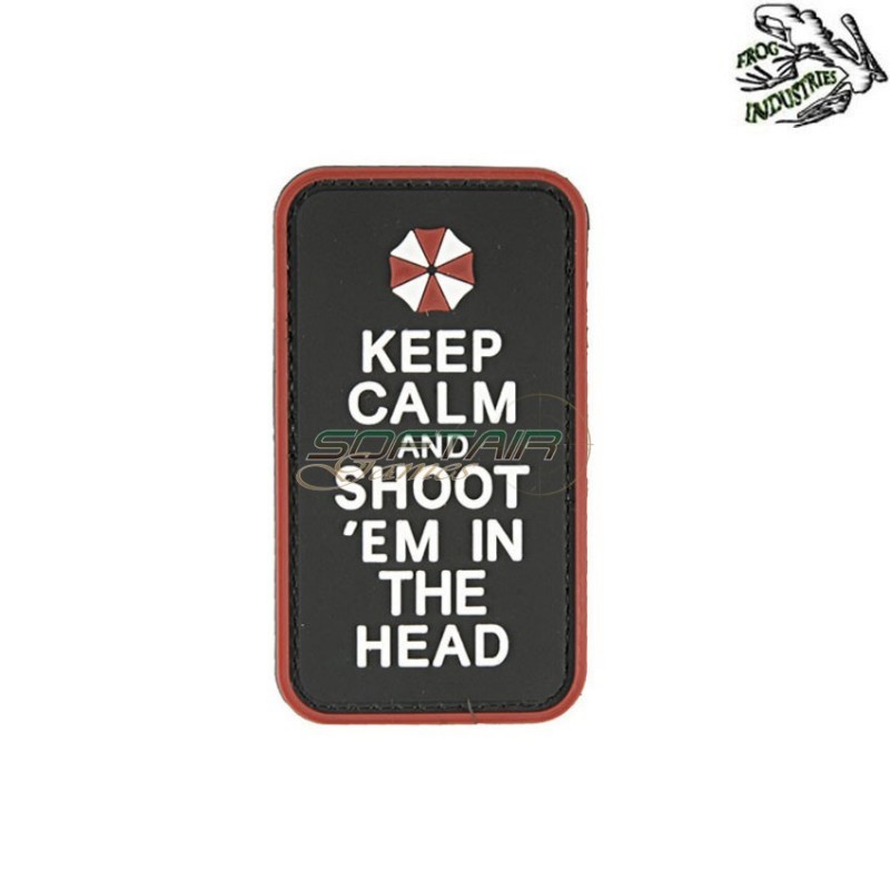 Patch 3d Pvc Umbrella Keep Calm Frog Industries® (fi-007710)