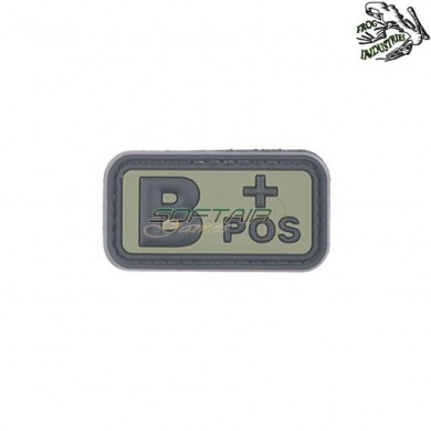 Patch 3d Pvc B Pos Green Frog Industries® (fi-024464)