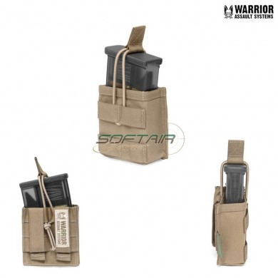 Single Short Fast Open Hk417 Magazine Pouch Coyote Tan Warrior Assault Systems (w-eo-smop-417-ct)