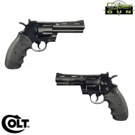 Pistola A Co2 Revolver Black Python 357 4 Pollici Colt Cybergun (180310)