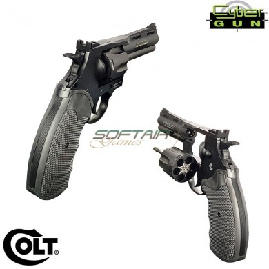Pistola A Co2 Revolver Black Python 357 4 Pollici Colt Cybergun (180310)