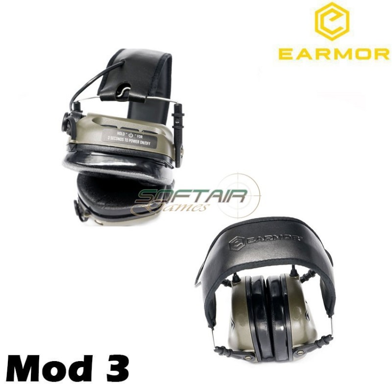 M31 Mod3 Cuffie Tactical Hearing Protection Ear-muff Coyote Brown Earmor (ea-m31-cb-mod3)