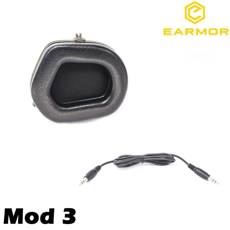 M31 Mod3 Headset Tactical Hearing Protection Ear-muff Coyote Brown Earmor (ea-m31-cb-mod3)