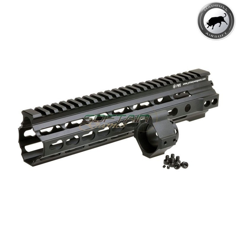 Pws 10" Di Keymod Handguard Rail Black Madbull (mb-pwsdi-10kmrail)