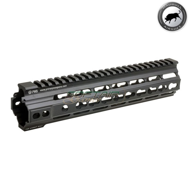 Pws 10" Di Keymod Handguard Rail Black Madbull (mb-pwsdi-10kmrail)