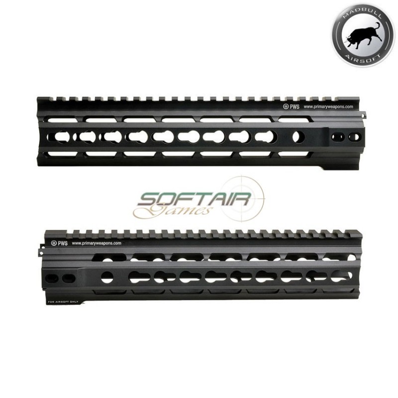 Pws 10" Di Keymod Handguard Rail Black Madbull (mb-pwsdi-10kmrail)
