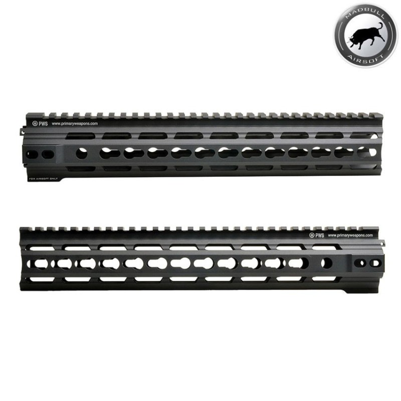 Pws 12" Di Keymod Handguard Rail Black Madbull (mb-pwsdi-12kmrail)