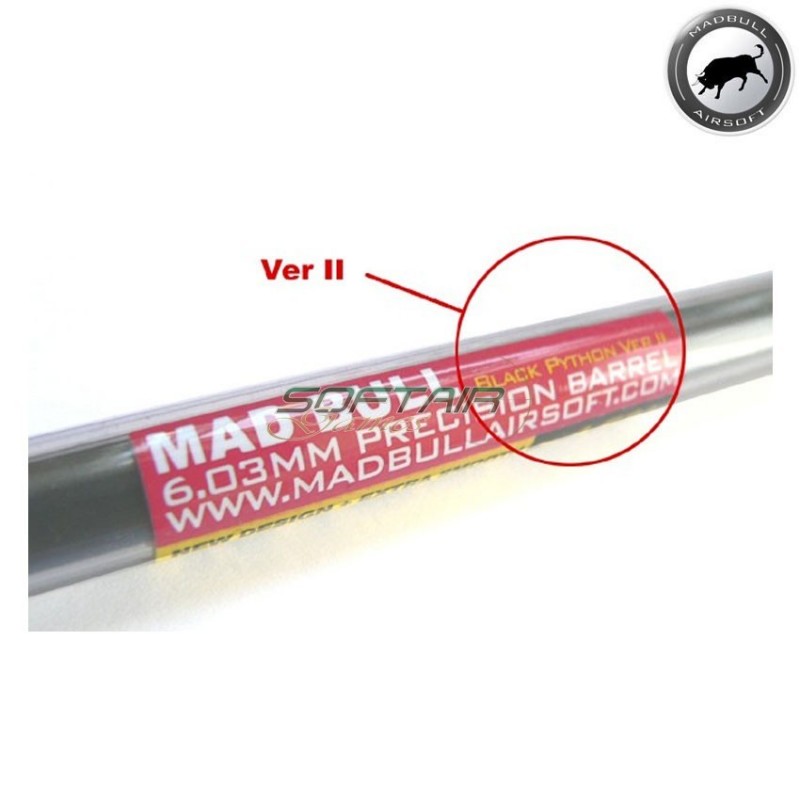Precision Inner Barrel 6.03mm 455mm Aluminum Black Python V.2 Madbull (mb-bp455v2)