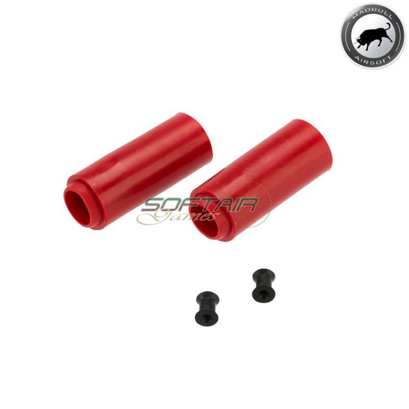 Set 2 Hop Up Rubber Aeg 60° Red Hard Type Madbull (mb-sah60)