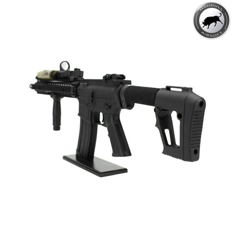 Ace Stock Socom Modular Black Madbull (mb-asms) - Softair Games - ASG  Softair San Marino