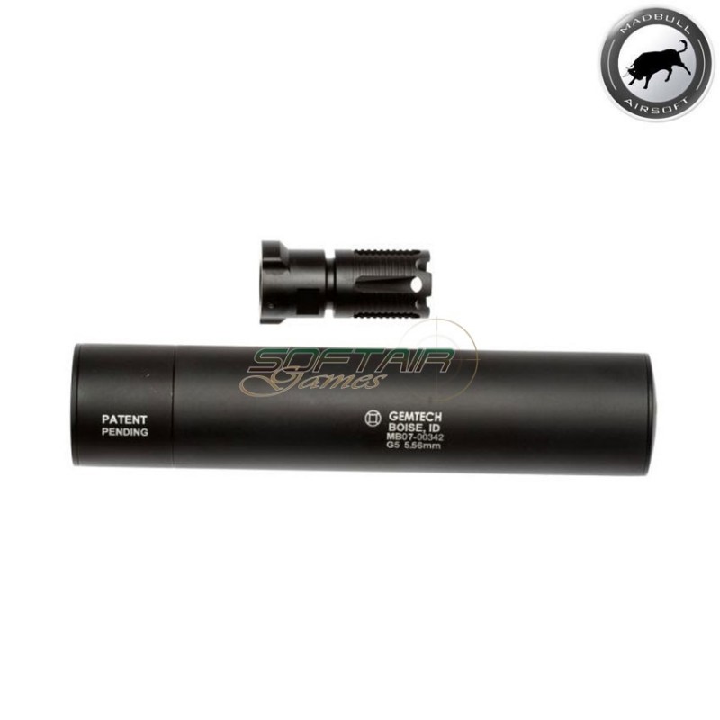 Gemtech G5 Black Silencer & Flash Hider Madbull (mb-gtg5-bk)