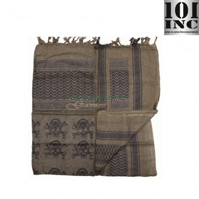 Shemag Plo Skull Bones Olive Drab 101 Inc (inc-217194-6001-od)