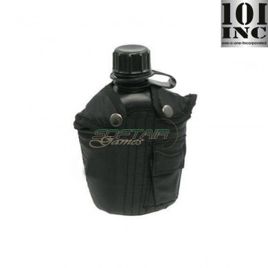 Borraccia Pvc Con Tasca Black Da 1 Litro 101 Inc (inc-341104-bk)