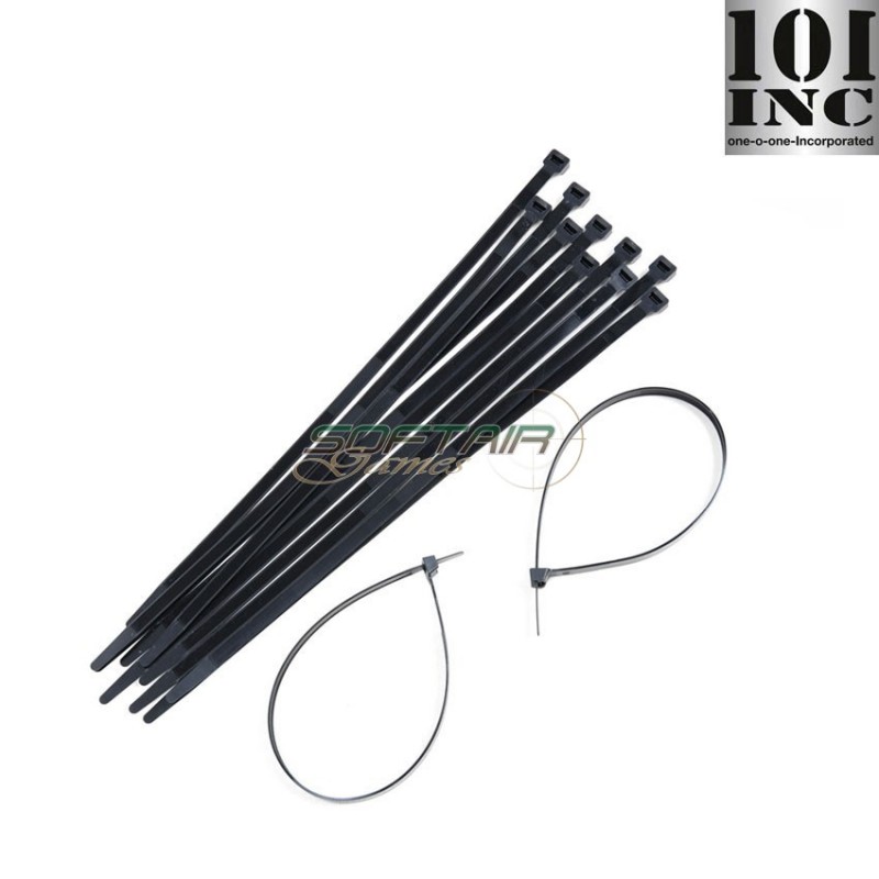 Set 12 Pezzi Manette In Plastica Black 101 Inc (inc-451498)