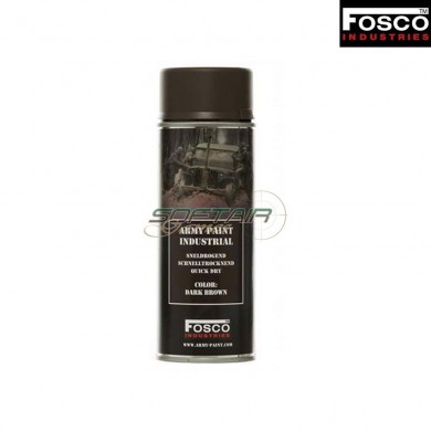 Spray Army Paint Dark Brown Fosco Industries (fo-469312-db)