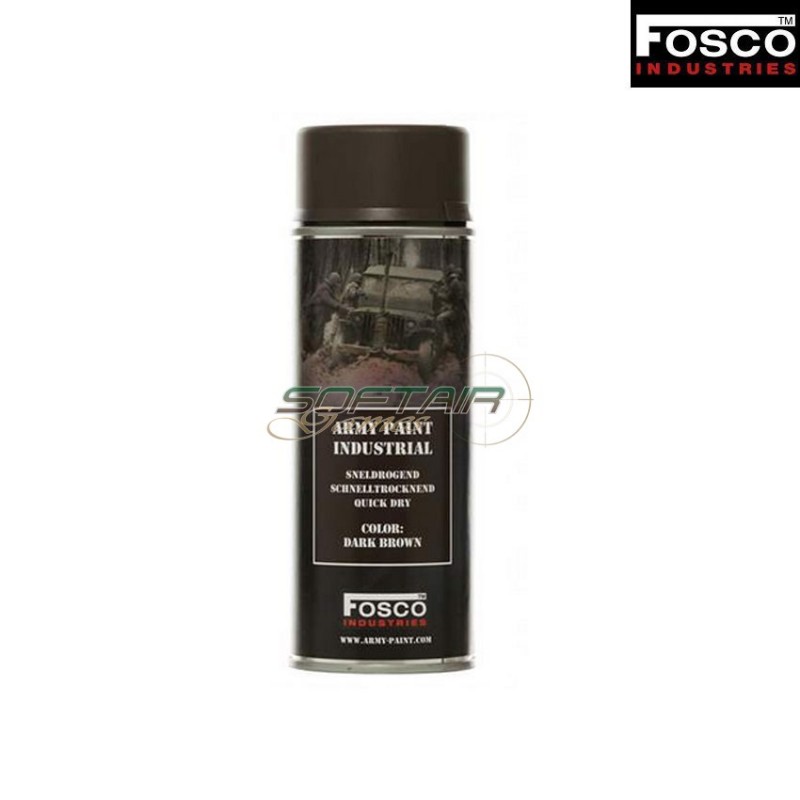 Spray Army Paint Dark Brown Fosco Industries (fo-469312-db) - Softair 