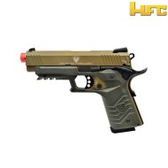 Pistola A Gas 1911 Custom Type Tan Hfc (hfc-hg-171t)
