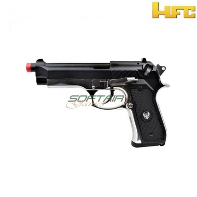 Pistola A Gas M9 Military Type Black/silver Hfc (hfc-hg-194bs)