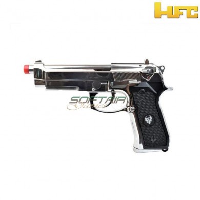 Gas Pistol M9 Military Type Silver Hfc (hfc-hg-194s)