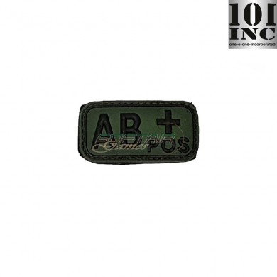 Patch 3d Pvc Gruppo Sanguigno Ab+ Green 101 Inc (inc-444100-3505-od)