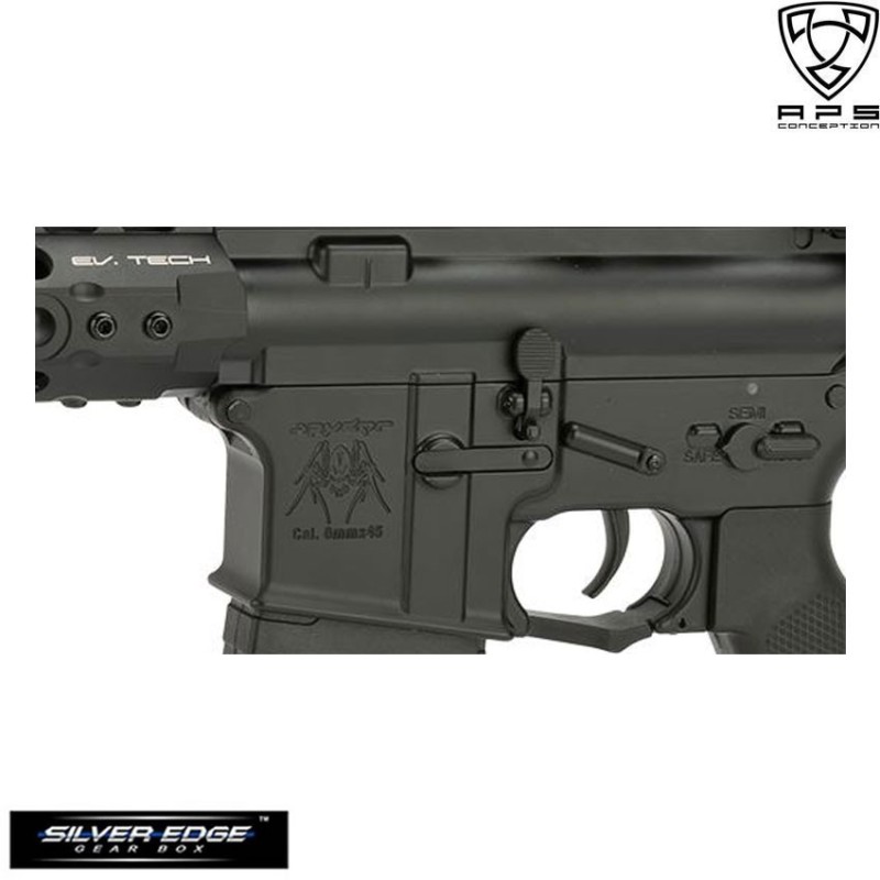 Electric Rifle Blowback Black Asr114 Rs-2 Spider Aps (aps-ap-114-b) Electric Rifle Blowback Black Asr114 Rs-2 Spider Aps (aps-ap-114-b)