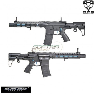 Electric Rifle Black C/blue Asr122 Ghost Patrol Aps (aps-ap-122-b)