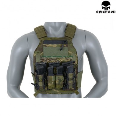 Pannello Velcro Triplo 5.56/9mm Multicam® Tropic Genuine Usaper Vest 419/420 Type Emerson (em9335mctp)