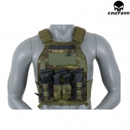 Pannello Velcro Triplo 5.56/9mm Multicam® Tropic Genuine Usaper Vest 419/420 Type Emerson (em9335mctp)