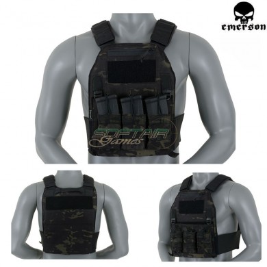 Low Profile 419 Vest Carrier Multicam® Black Genuine Usa Emerson (em7376mcbk)