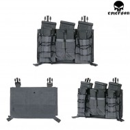 Velcro Triple Panel 5.56/9mm Wolf Grey Emerson (em9337wg)