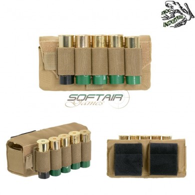 Pouch 17 Rounds Shotshell Belt System Coyote Frog Industries® (fi-m51613185-tan)