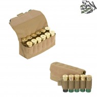 Pouch 17 Rounds Shotshell Belt System Coyote Frog Industries® (fi-m51613185-tan)