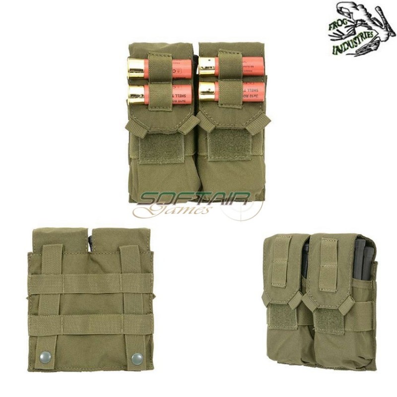 Tasca Doppia 5.56 C/loops Olive Drab Frog Industries® (fi-m51613157-od)
