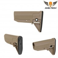 Polymer Stock Ar-15/m4 Lightweight Dark Earth Amo-tech® (amt-fbp1810-de)
