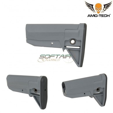 Polymer Stock Ar-15/m4 Lightweight Grey Amo-tech® (amt-fbp1811-gy)