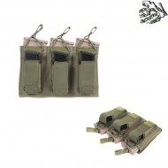 Tasca Tripla Combo 5.56/9mm Olive Drab Frog Industries® (fi-m51613057-od)