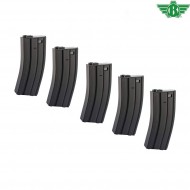 Set 5 Caricatori Monofilari 70bb Black Stanag Per M4/m16 Aeg Bolt (ba-017-5) Set 5 Caricatori Monofilari 70bb Black Stanag Per M4/m16 Aeg Bolt (ba-017-5)