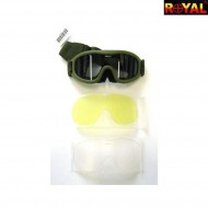 Mask Set Tactical Slim Green Royal (yh363v) Mask Set Tactical Slim Green Royal (yh363v)