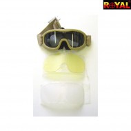 Mask Set Tactical Slim Dark Earth Royal (yh363t) Mask Set Tactical Slim Dark Earth Royal (yh363t)