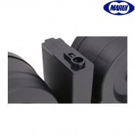 Hi-cap Twin Drum Magazine 1200bb M4/m16 Black Tokyo Marui