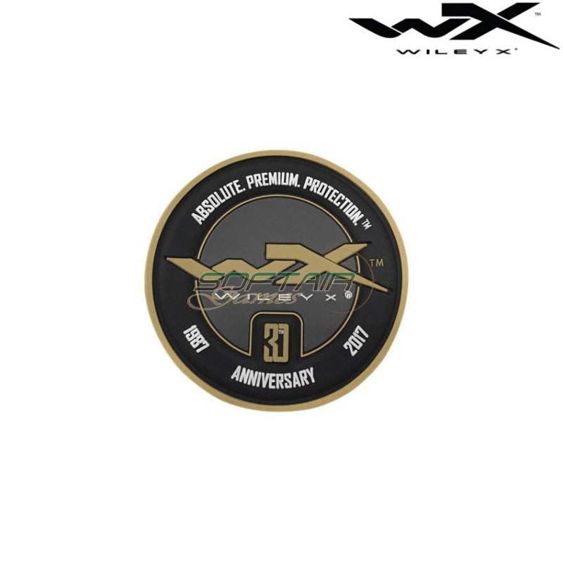 Patch 3d Pvc Tan 30th Anniversary Wiley X (wix-216002)